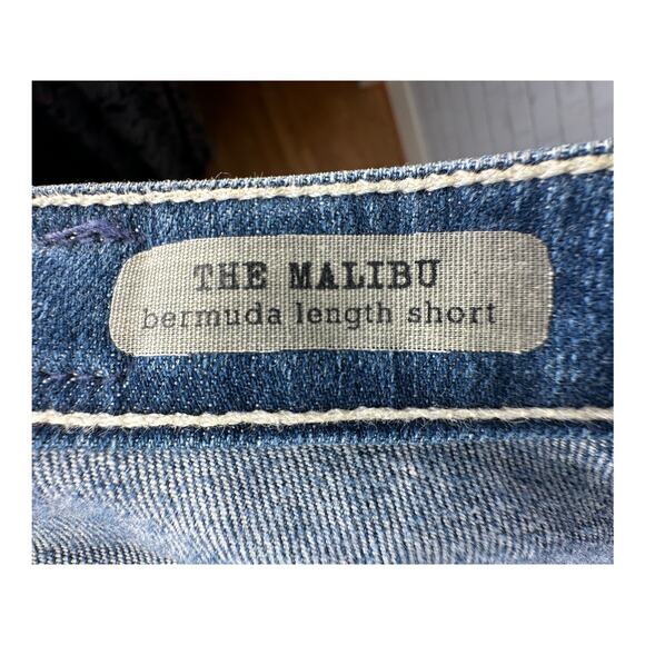 AG Adriano Goldschmied Womens 27 The Malibu Bermuda Denim Shorts Stretch Jean - Picture 6 of 8